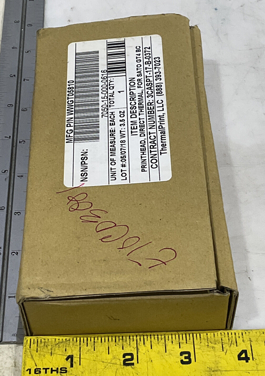 THERMALPRINT LLC WWGT05810 DIRECT THRERMAL BARCODE PRINTER FOR SATO GT4 BC U3S