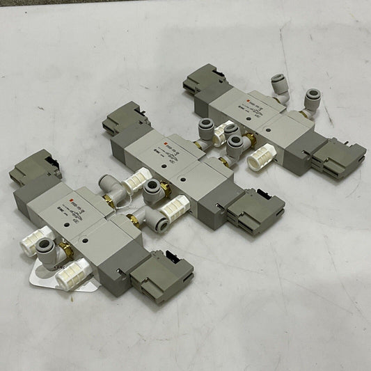 SMC SY9320-5Y0-02F-Q MOUNTED QUICK EXHAUST SOLENOID VALVE LOT OF 3 U3S