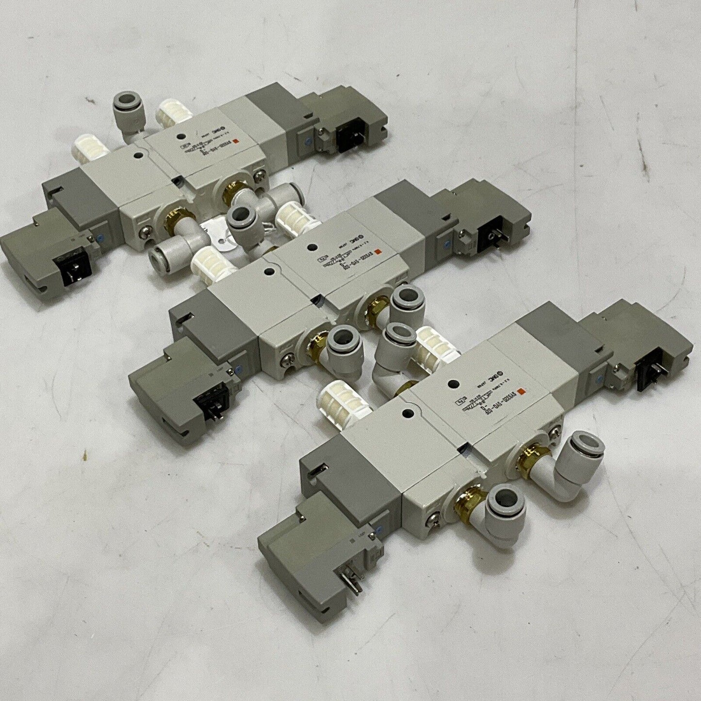 SMC SY9320-5Y0-02F-Q MOUNTED QUICK EXHAUST SOLENOID VALVE LOT OF 3 U3S