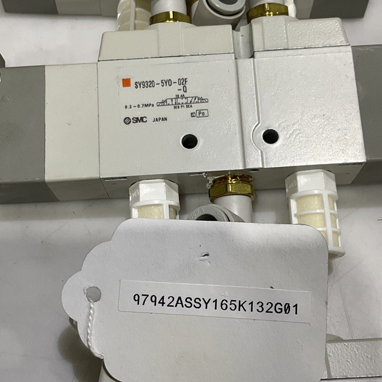 SMC SY9320-5Y0-02F-Q MOUNTED QUICK EXHAUST SOLENOID VALVE LOT OF 3 U3S