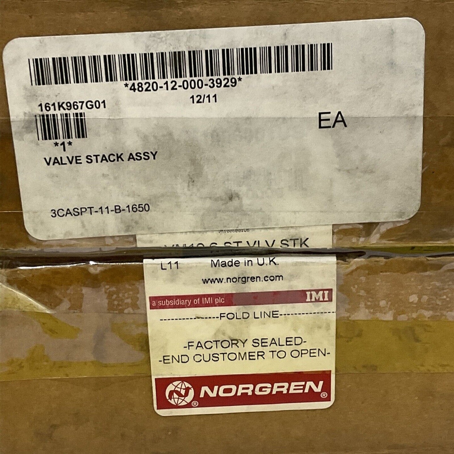 NORGREN VM1006001US VM10 6-ST VLC STK VALVE STACK ASSEMBLY U3S