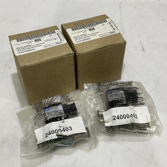 MAC 46A-AA1-DDAJ-1KJ VALVE 4 WAY 24V W/FITTINGS LOT OF 2 U3S
