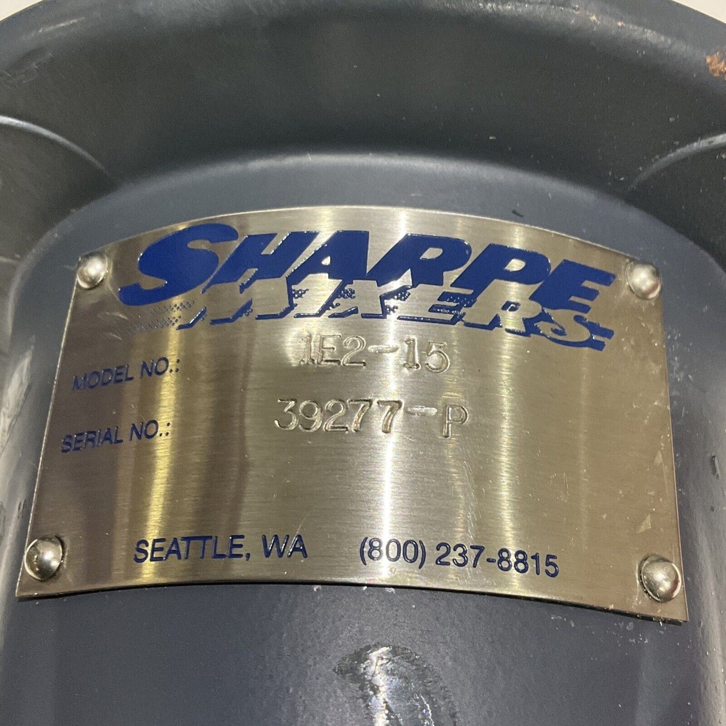 BURHANS-SHARPE MIXER 1-E2-1 GEAR REDUCER 1-1/2" 15:1 116RPM 373