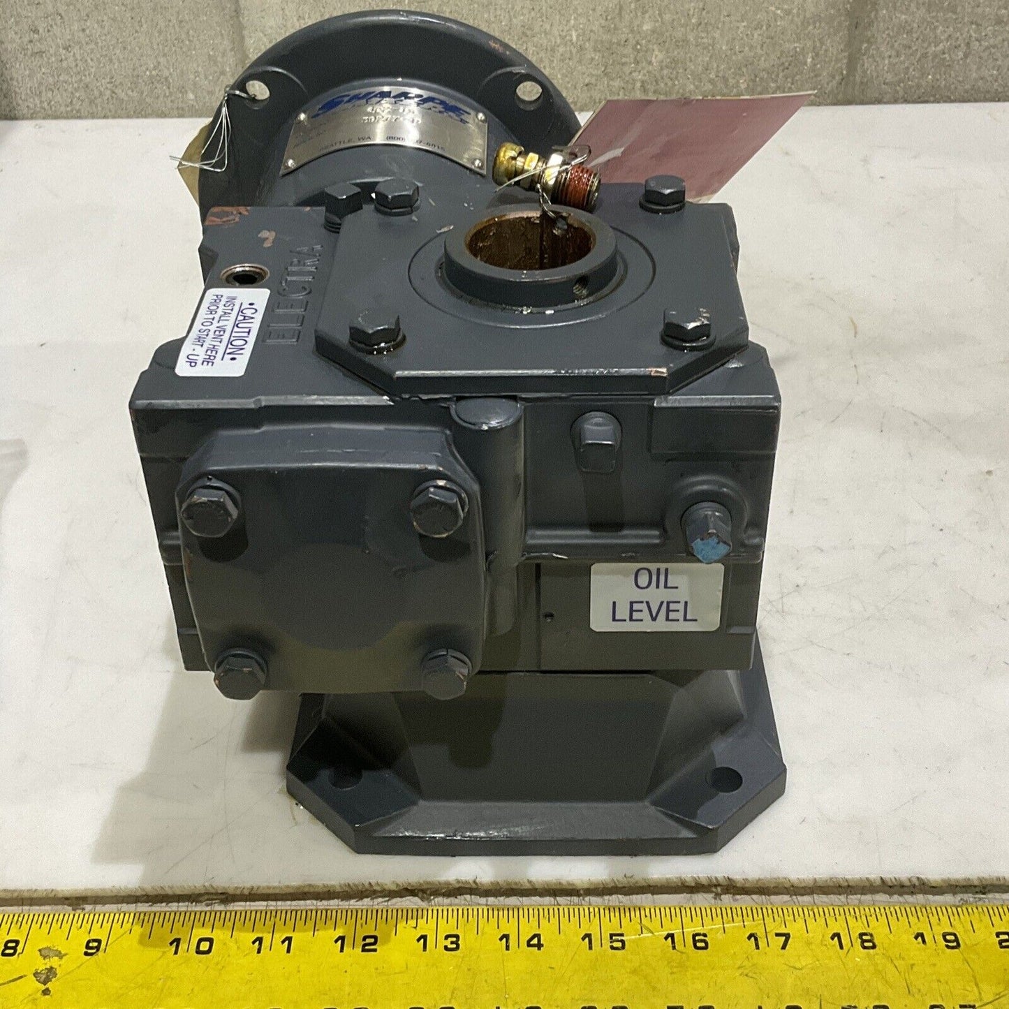 BURHANS-SHARPE MIXER 1-E2-1 GEAR REDUCER 1-1/2" 15:1 116RPM 373