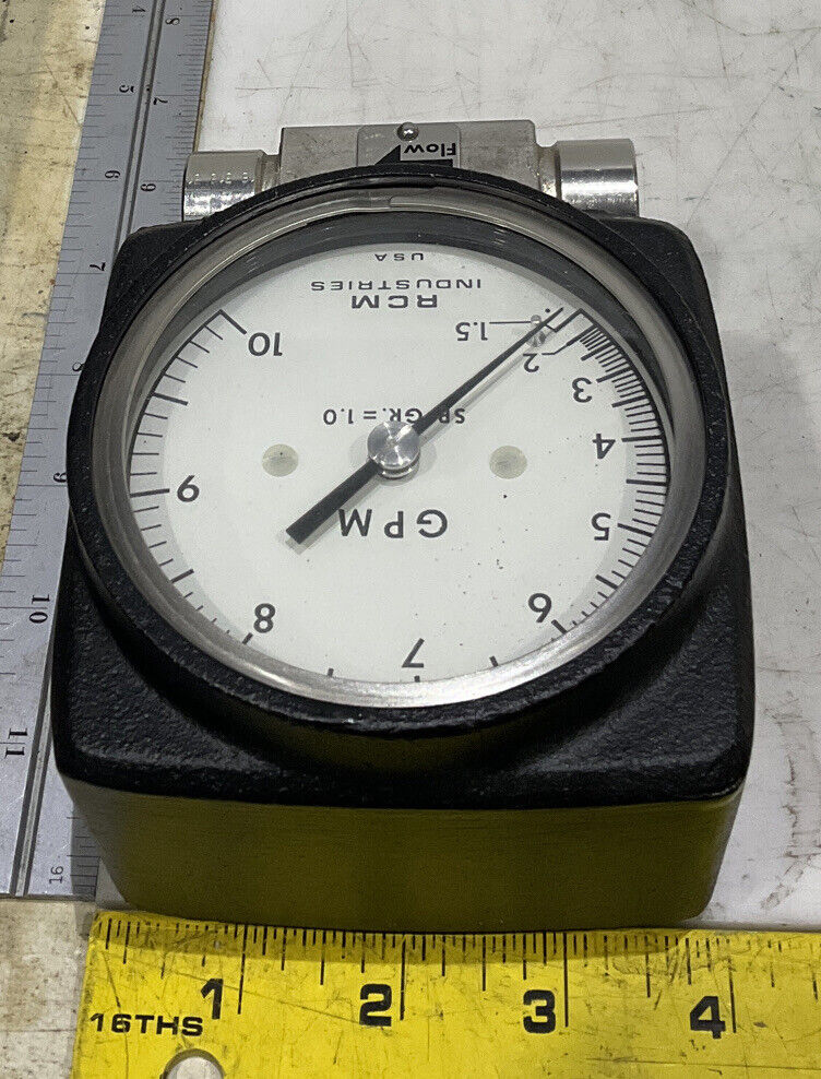 RCM INDUSTRIES 1/2”-73-R-10-A 781411-1 180PSIG 200F 1.5-10 FLOW METER 373