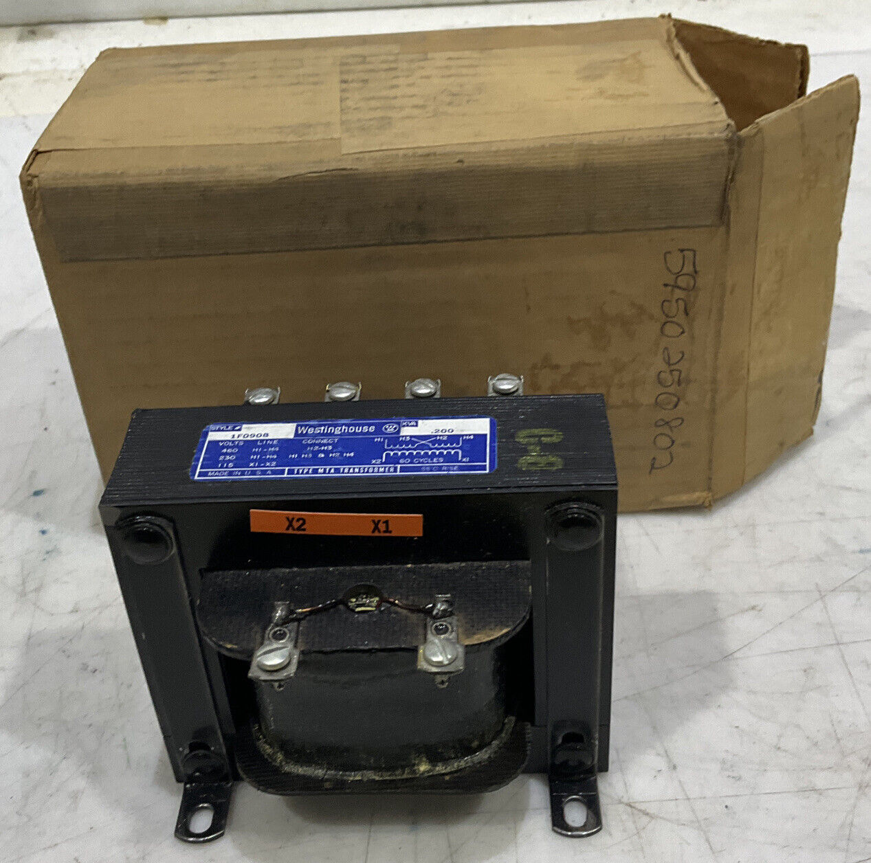 WESTINGHOUSE 1F0908 15-460V .200 VOLTAGE TRANSFORMER 373