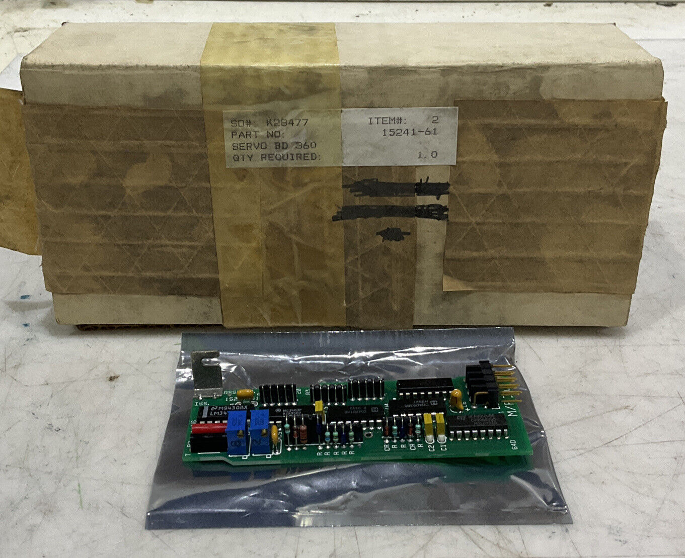 SIEMENS 15241-61 -11 SERVO PRODUCTS ADD-ON MODULE BOARD 373