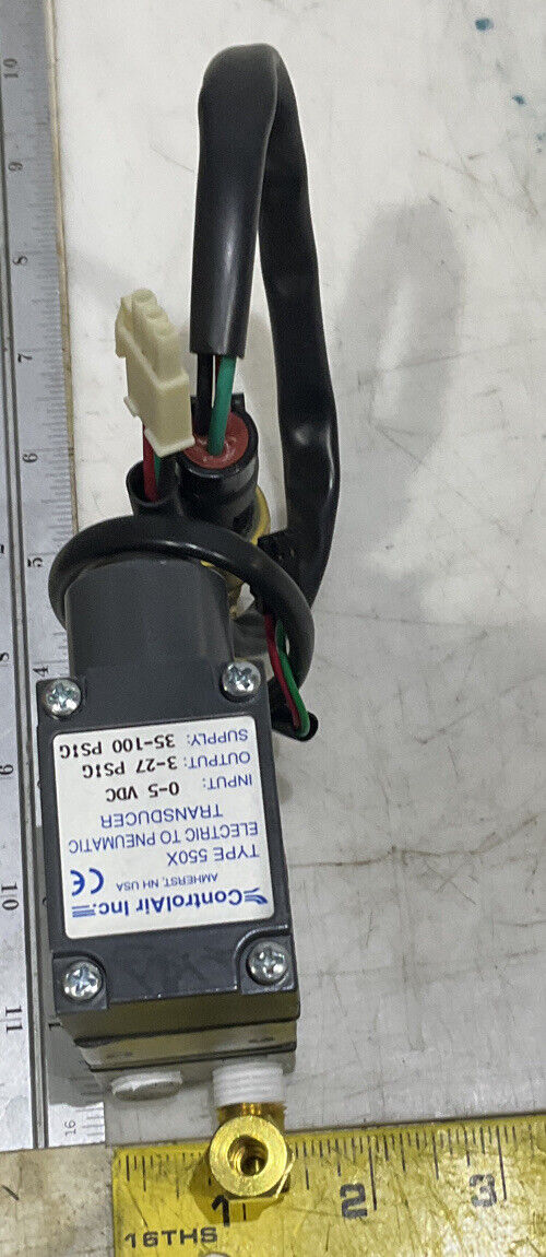 CONTROLAIR 550-CDA 0-5V 3-27PSI ELECTRONIC PRESSURE REGULATOR 373