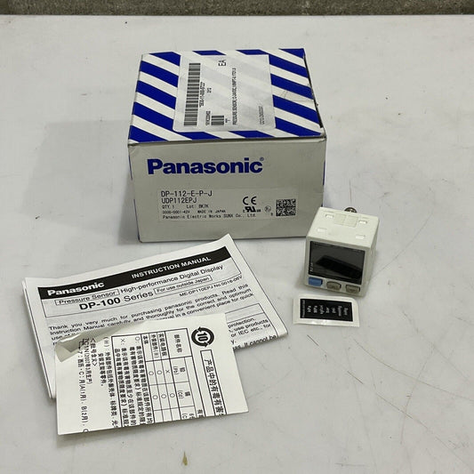 PANASONIC DP-112-E-P-J PRESSURE SENSOR DP-100 12-24VDC 1/8NPT-0.1TO1.0 U3S