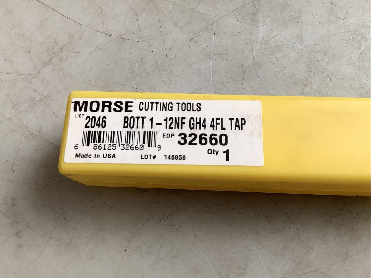 MORSE 32660 STRAIGHT FLUTE HAND TAP 1-12NF GH4 4FL 373