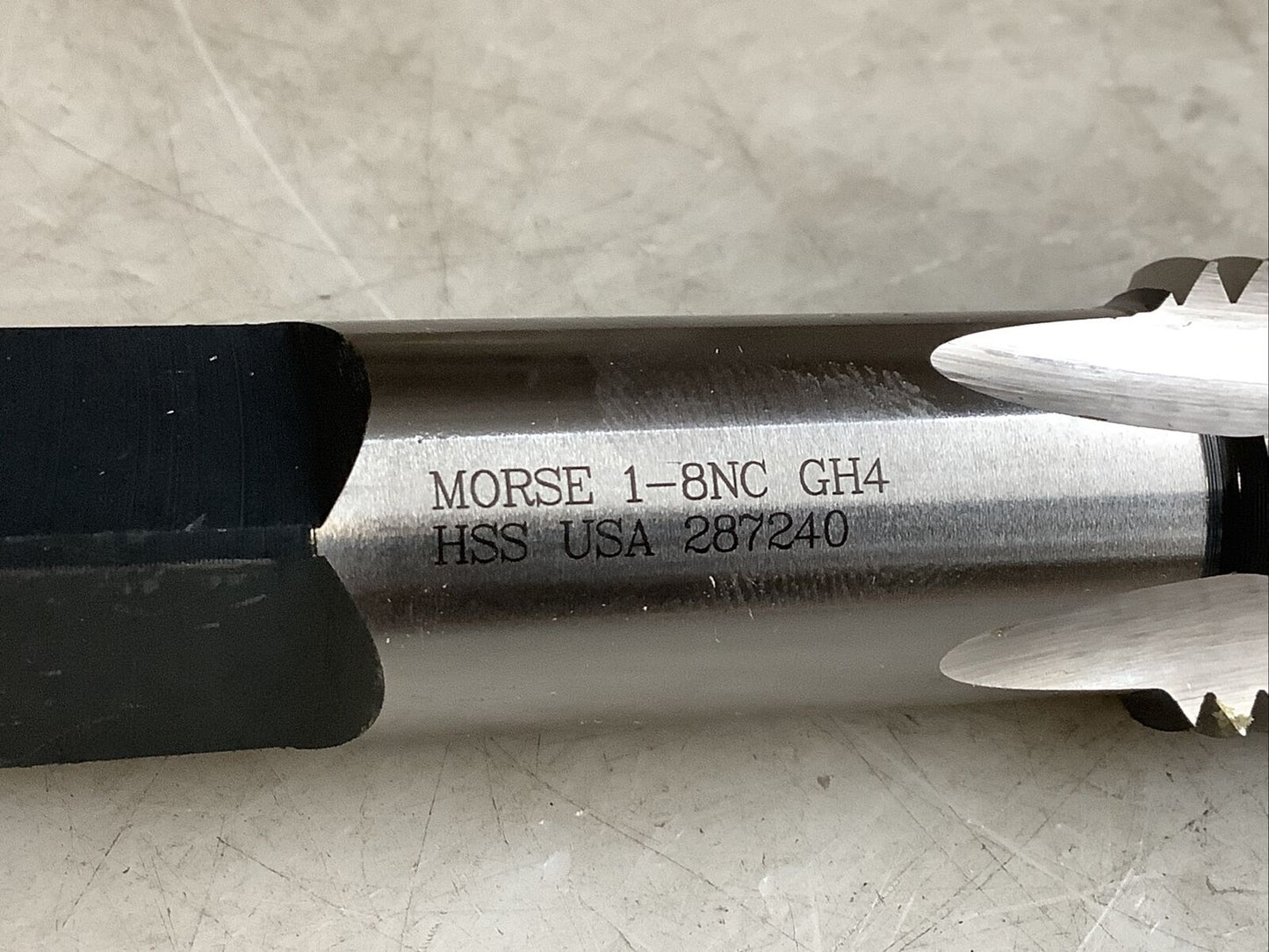 MORSE 32480 STRAIGHT FLUTE HAND TAP 1-8NC GH4 4FL 373