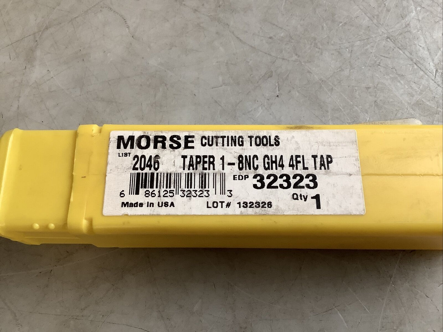 MORSE 32323 STRAIGHT FLUTE HAND TAP 1-8NC GH4 4FL 373