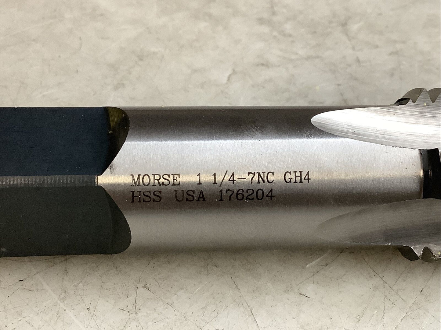 MORSE 32328 STRAIGHT FLUTE HAND TAP 1-1/4-7NC GH4 4FL 373