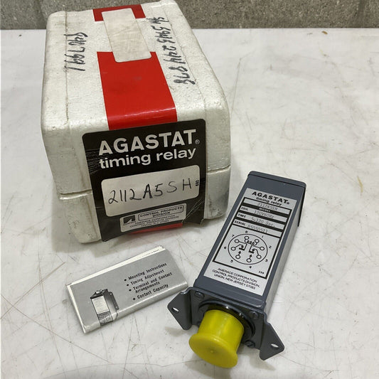 AGASTAT 2112A5SH TIMING RELAY 120V 60HZ 5-120SEC 373