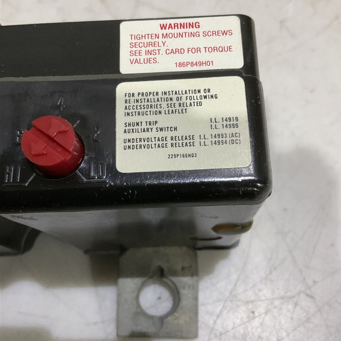 WESTINGHOUSE 875-1750 HLA2175T LA TRIP UNIT 2P 175A 40C 373