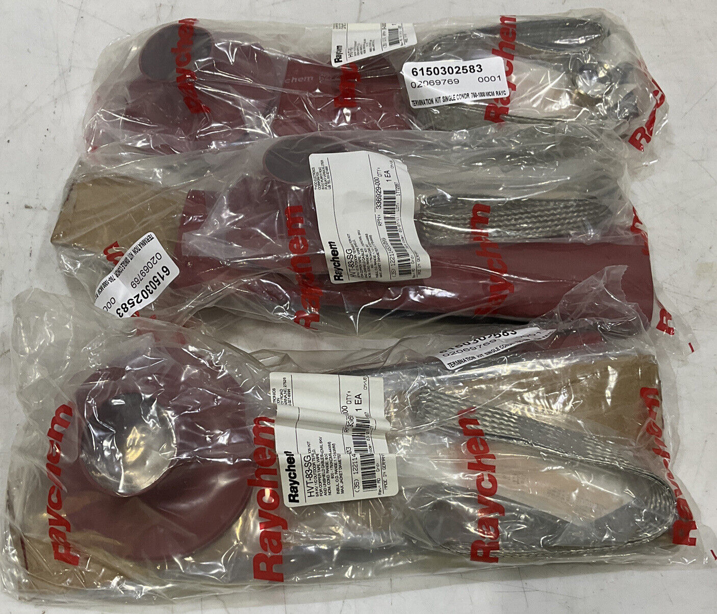 RAYCHEM HVT-83-SG OUTDOOR TERMINATION KIT LOT OF 3 373