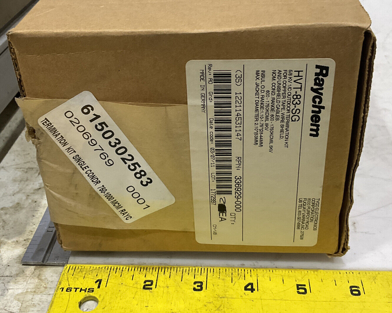 RAYCHEM HVT-83-SG OUTDOOR TERMINATION KIT LOT OF 2 373