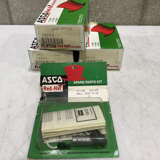 ASCO 100424 VALVE REPAIR KIT FOR 1/4” 8345 AC/DC VALVE LOT OF 4 373