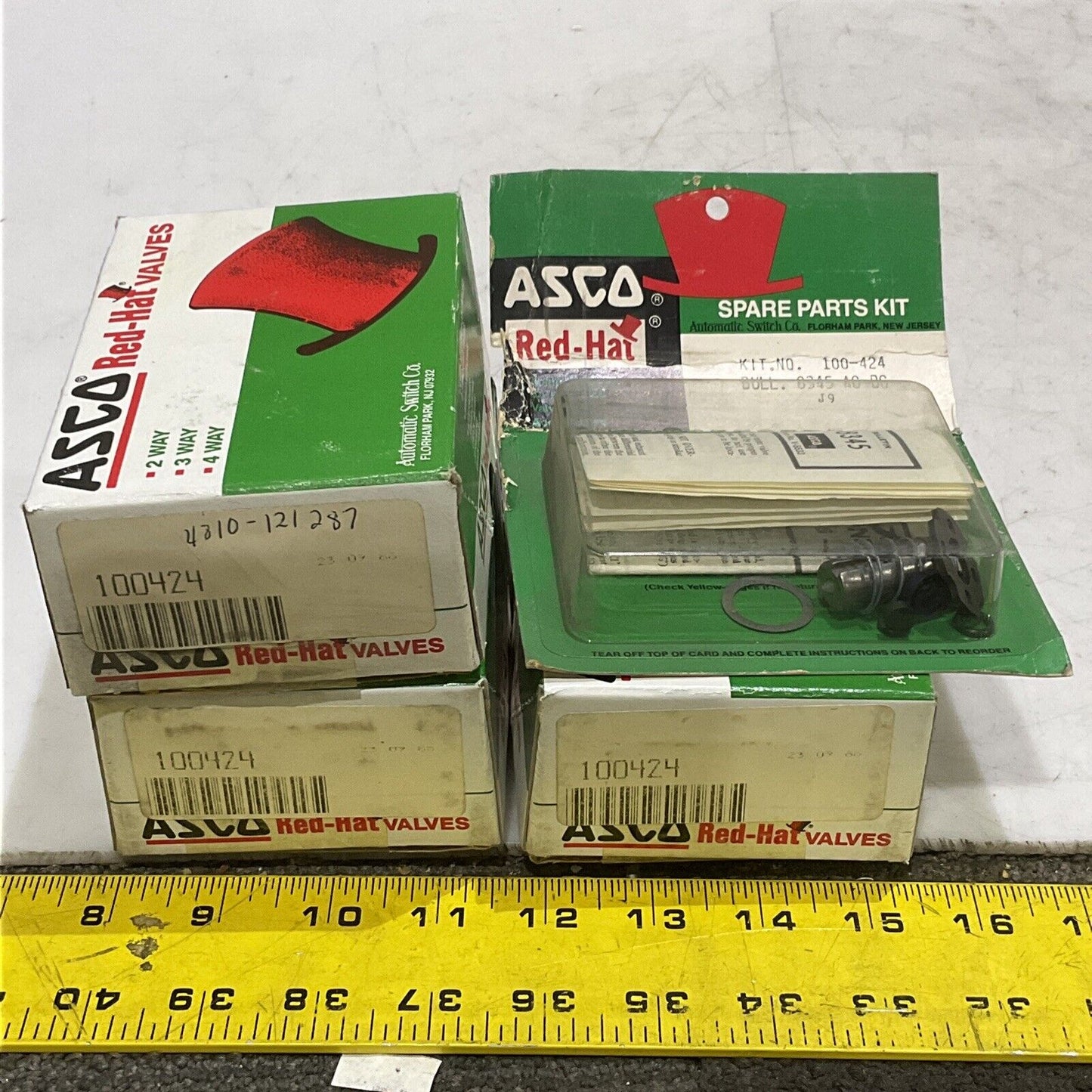 ASCO 100424 VALVE REPAIR KIT FOR 1/4” 8345 AC/DC VALVE LOT OF 4 373