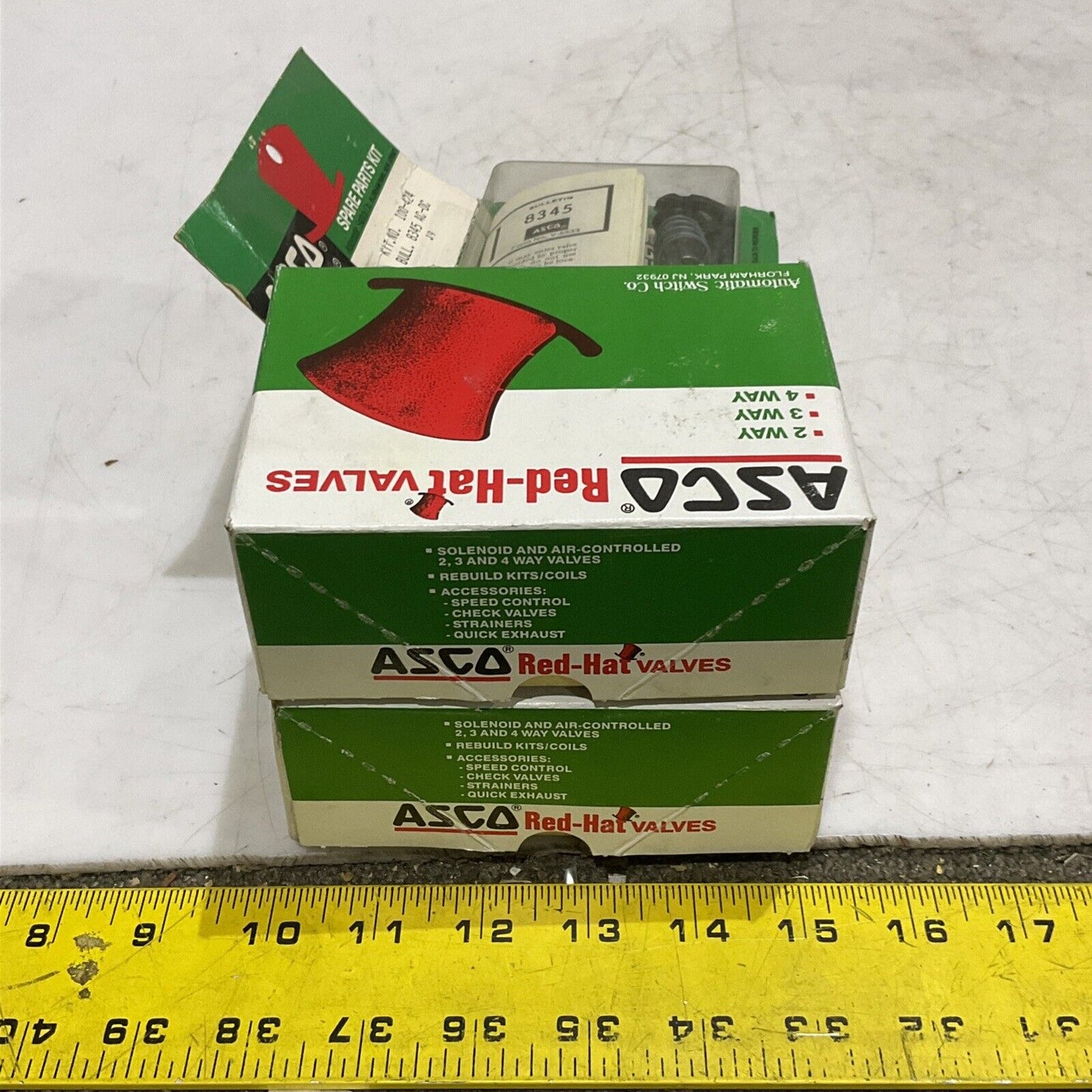 ASCO 100424 VALVE REPAIR KIT FOR 1/4” 8345 AC/DC VALVE LOT OF 4 373