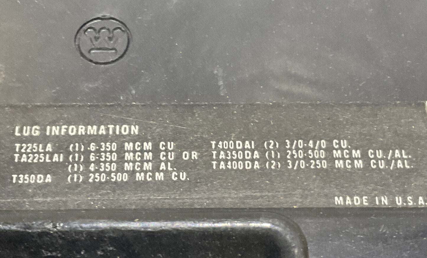 WESTINGHOUSE LB2400NW MOLDED CASE SWITCH 400AMP 373