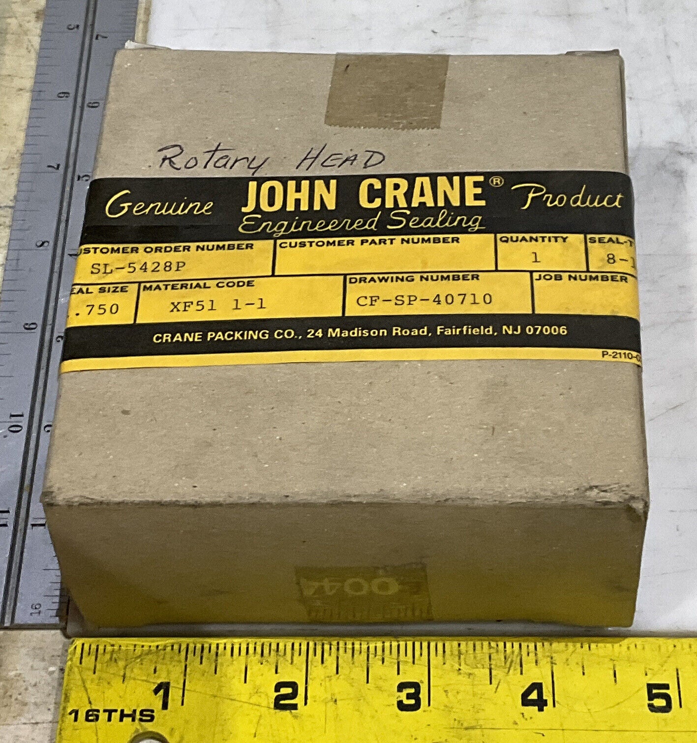 JOHN CRANE SL-5428P CF-SP-40710 XF51 1-1 8-1 ROTARY HEAD 373