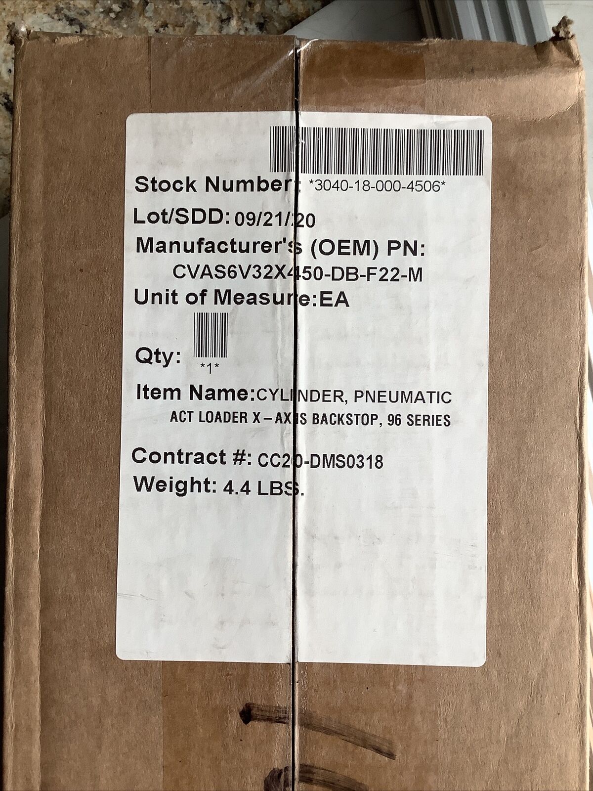 PHD CVAS6V-32X450-DB-F22-M PNEUMATIC CYLINDER U3S