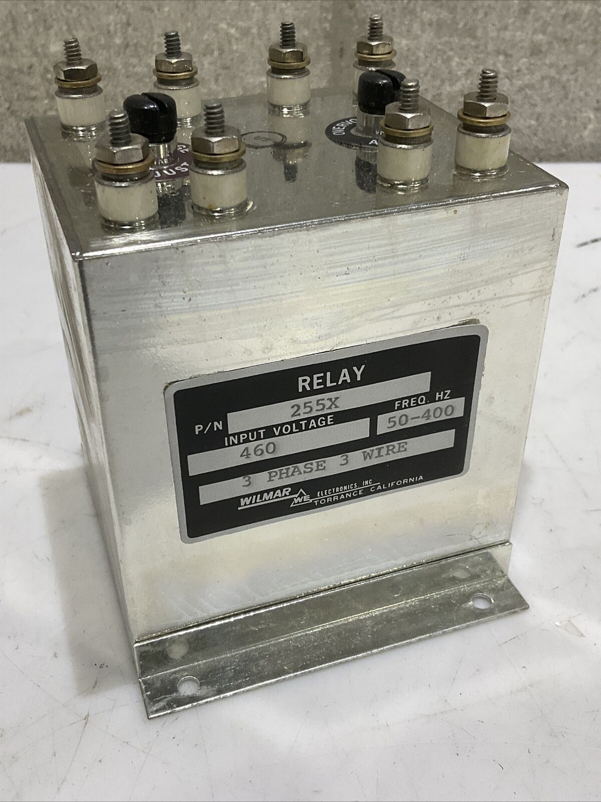 WILMAR 255X RELAY 50-400 HZ 460 V 3 PHASE 3 WIRE 373 – Industrial ...