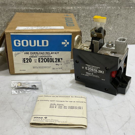 GOULD E20E0L2K1 I-T-E OVERLOAD RELAY KIT CLASS E20 AMBIENT COMPENSATED 373