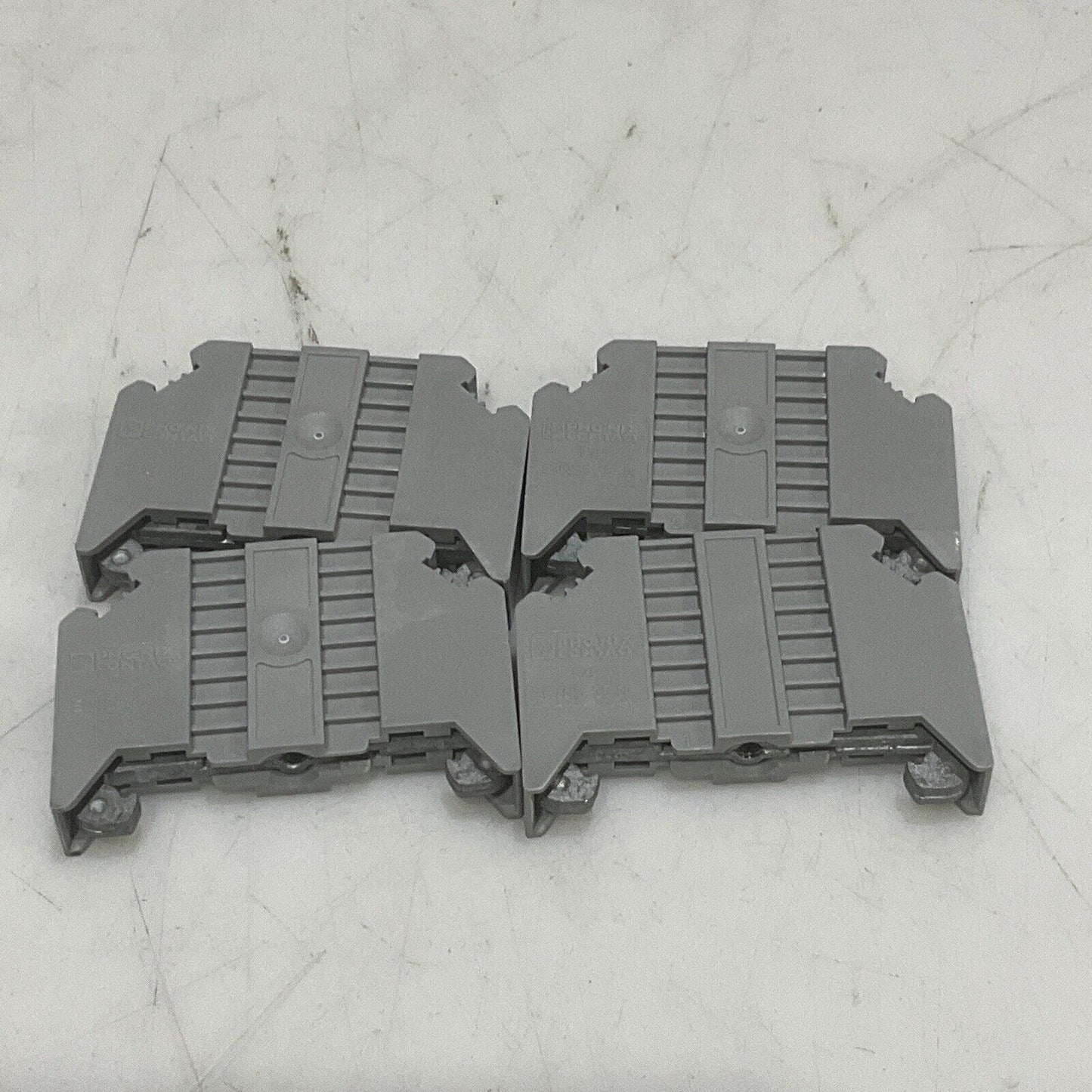 PHOENIX CONTACT E/NS 35 N 0800886 END MOUNTING BRACKET LOT OF 4 U3S