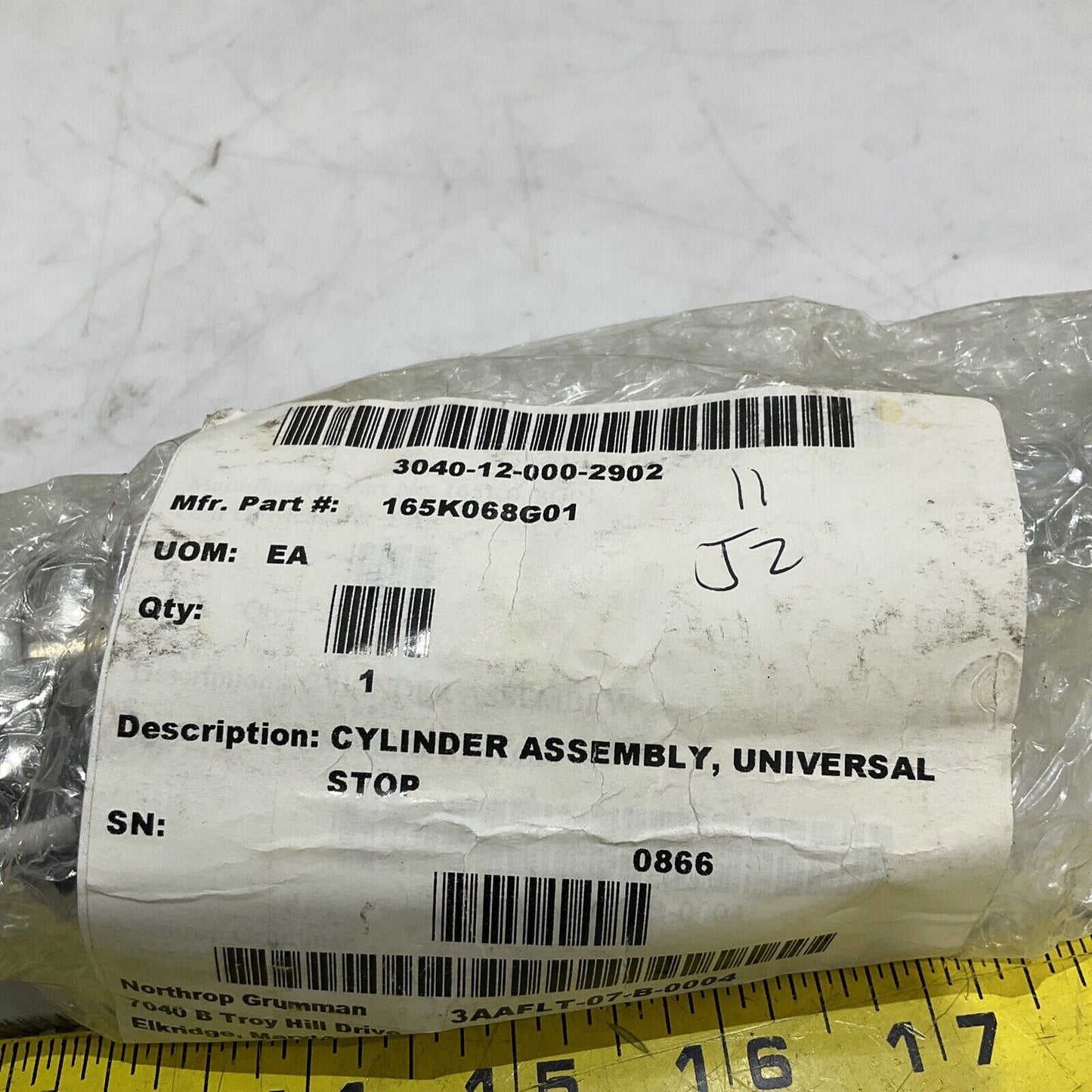 SMC CDM2D25-50 UNIVERSAL STOP CYLINDER ASSEMBLY W/ SENSORS 145 PSI 1.00 MPA U3S