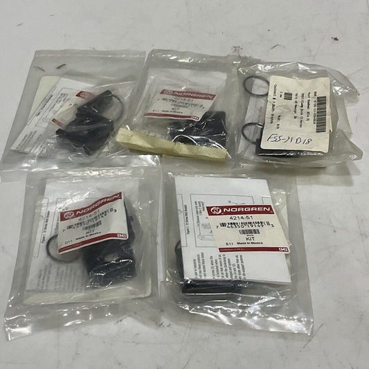 NORGREN 4214-51 PNEUMATIC MOUNTING CLAMP KIT LOT OF 5 U3S