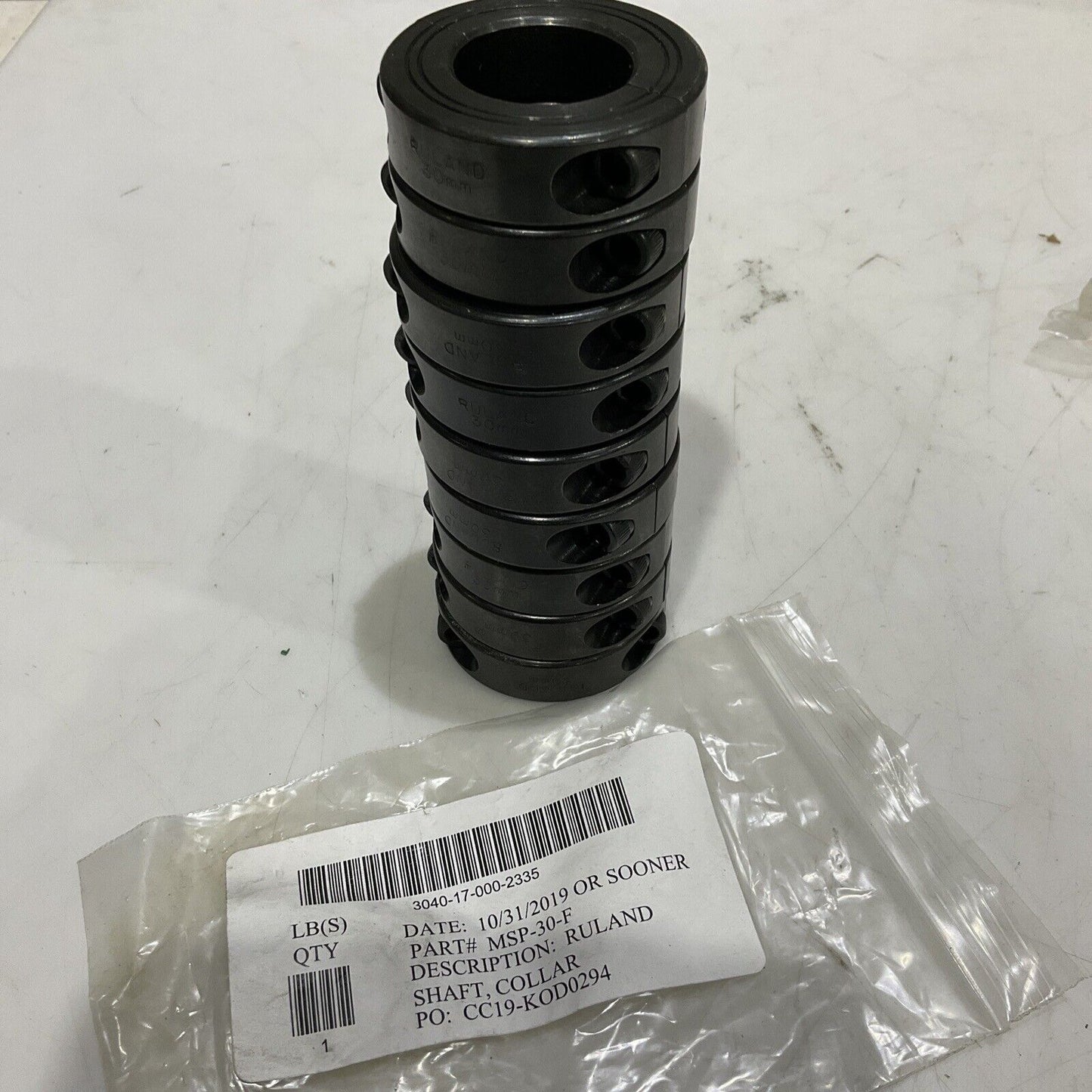 RULAND MSP-30-F COLLAR SHAFT 30 MM  LOT OF 8 U3S