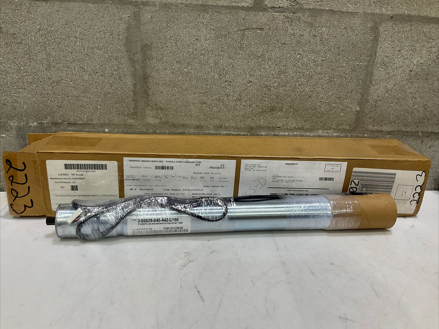 POWER MOLLER PM486FE-45-442-D-024-C150-P2 DOUBLE GROVED POWER ROLLER U3S