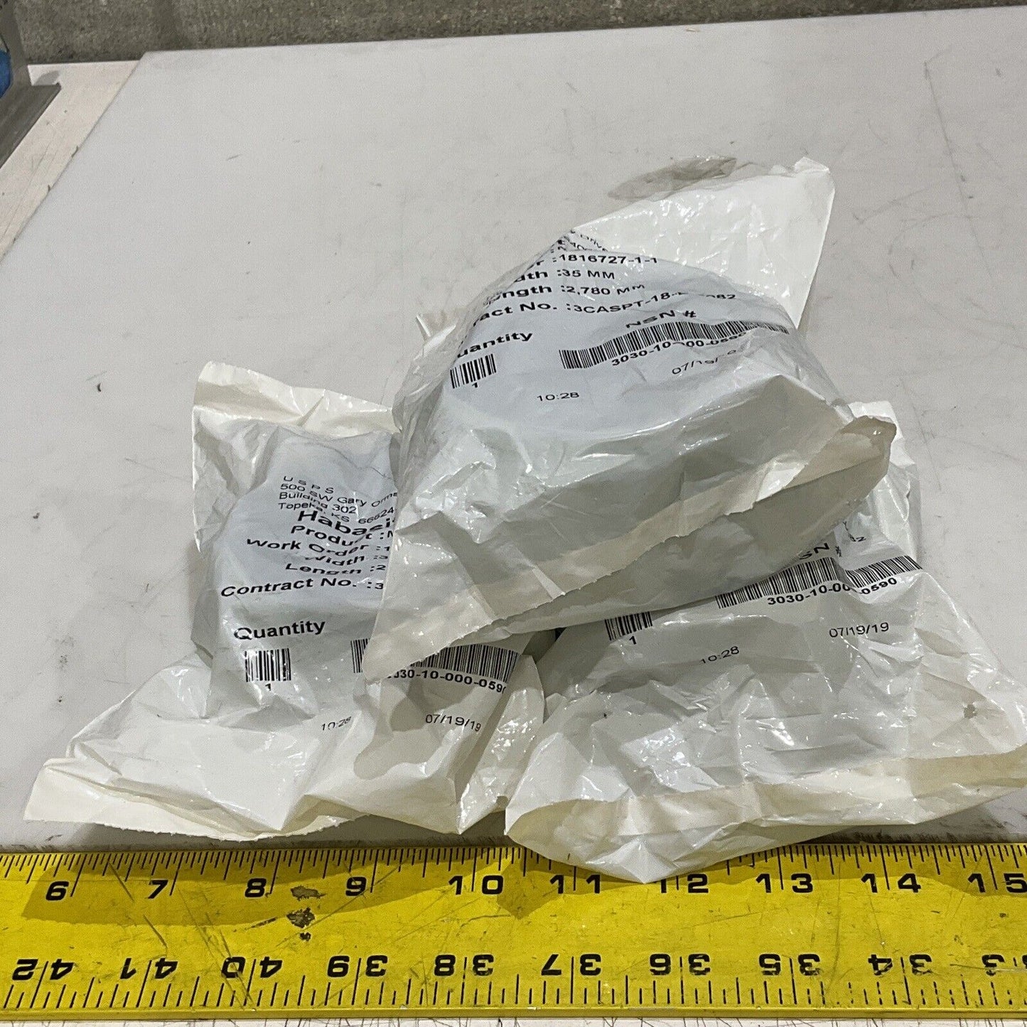 HABASIT AMERICA MAM-5E CONVEYOR BELT 35 MM X 2,780 MM LOT OF 3 U3S