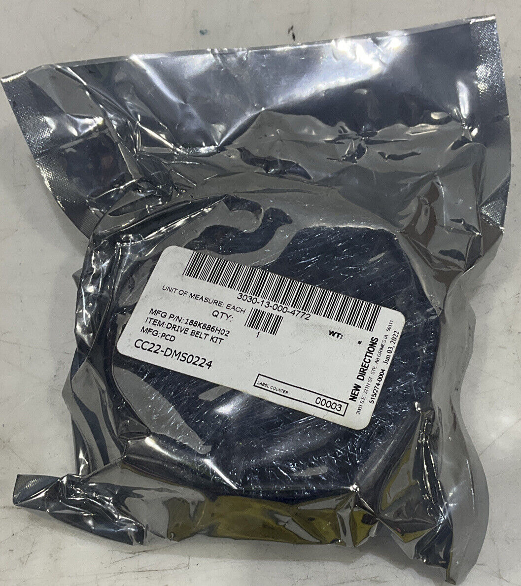 MACRON DBK-CAX-1690 DRIVE BELT KIT U3S