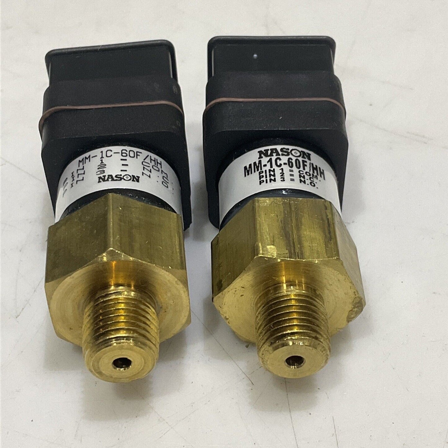 NASON MM-1C-60F/HH LOW PRESSURE SWITCH LOT OF 2 U3S