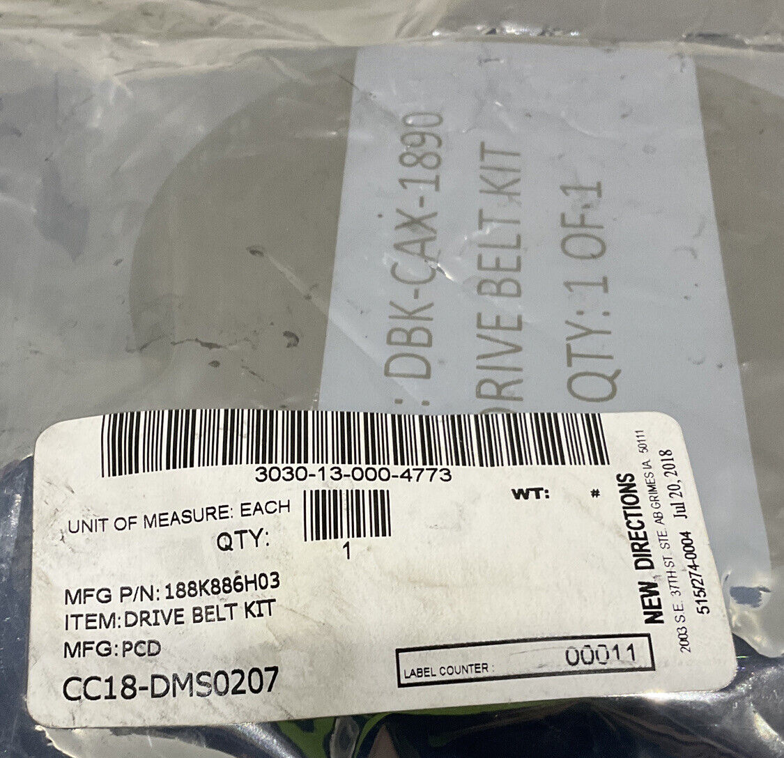 MACRON DBK-CAX-1890 DRIVE BELT KIT U3S