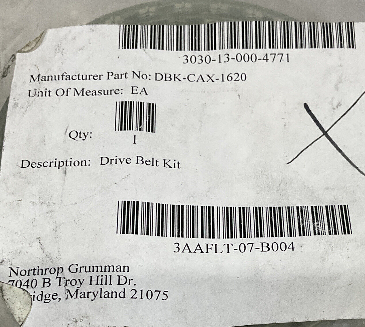 MACRON DBK-CAX-1620 DRIVE BELT KIT U3S