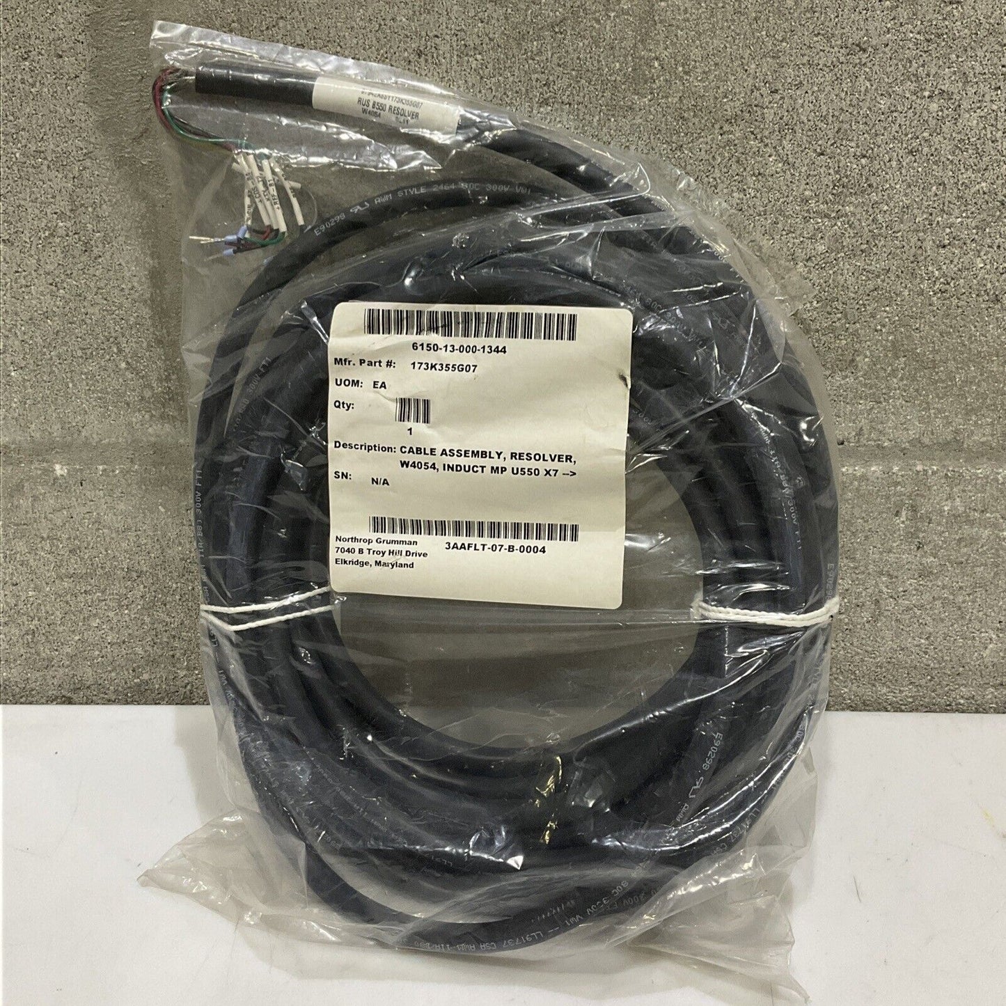 TURCK U2-16490 13082 CABLE ASSEMBLY RESOLVER W4054 INDUCT MP U550 X7 U3S