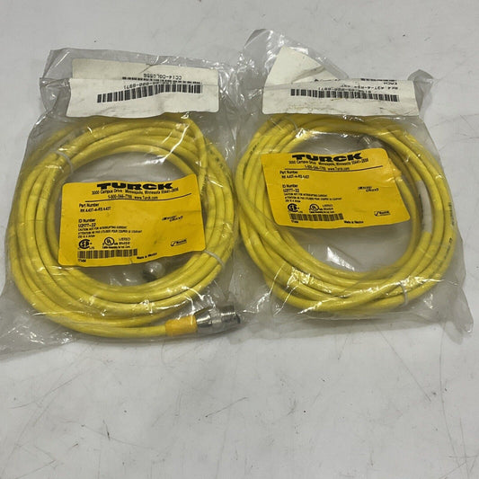TURCK U2177-22 RK4.43T-4-RS 4.43T CABLE ASSEMBLY LOT OF 2 U3S