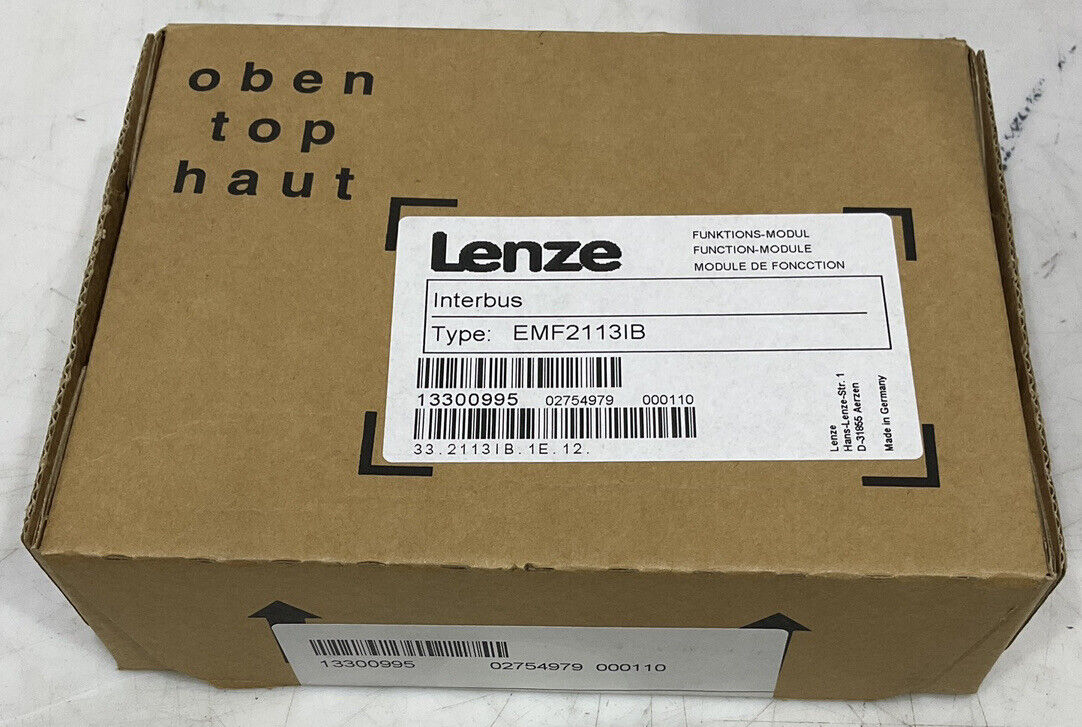 LENZE EMF2113IB INTERBUS FUNCTION-MODULE U3S