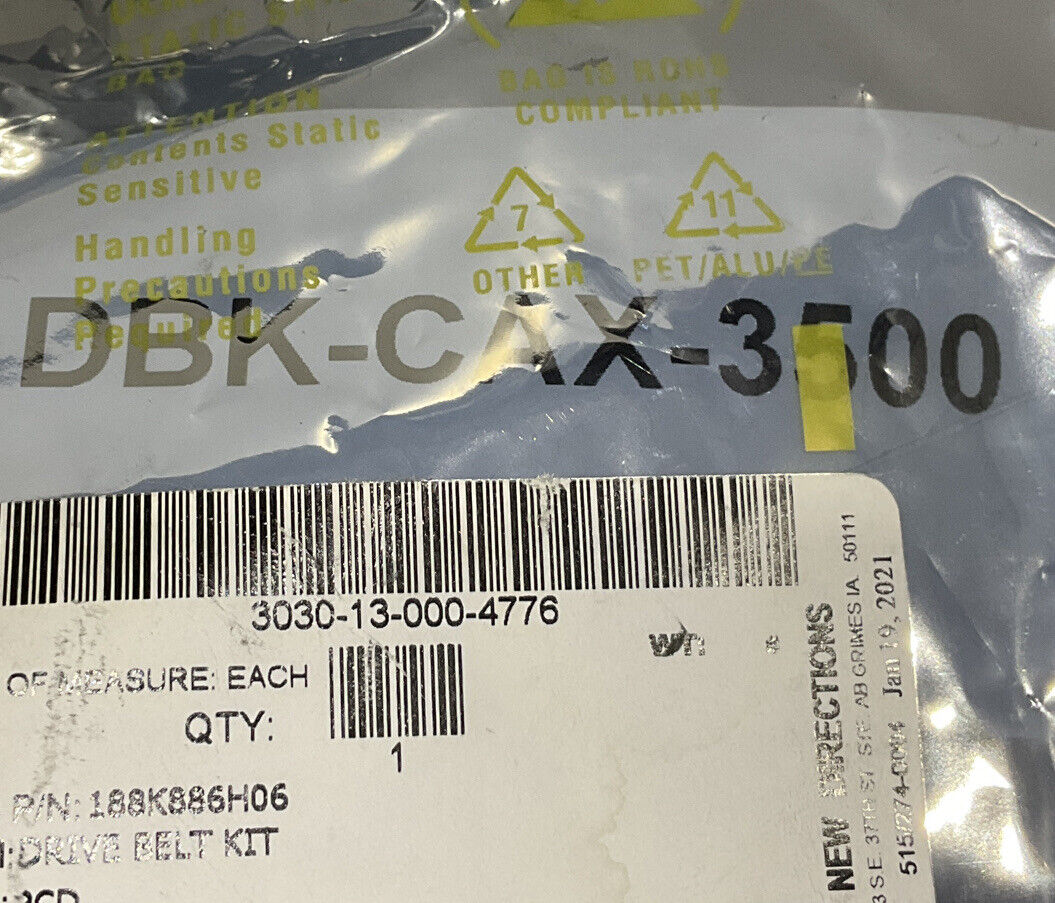MACRON DBK-CAX-3500 DRIVE BELT KIT U3S