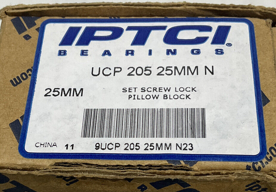 IPTCI UCP 205 25MM N SET SCREW LOCK PILLOW BLOCK LOT OF 2 U3S