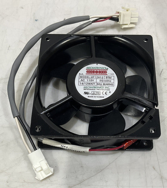 MECHATRONICS UF12A12 115V 50/60HZ 12WATT ALUMINUM FRAME COOLING FAN U3S