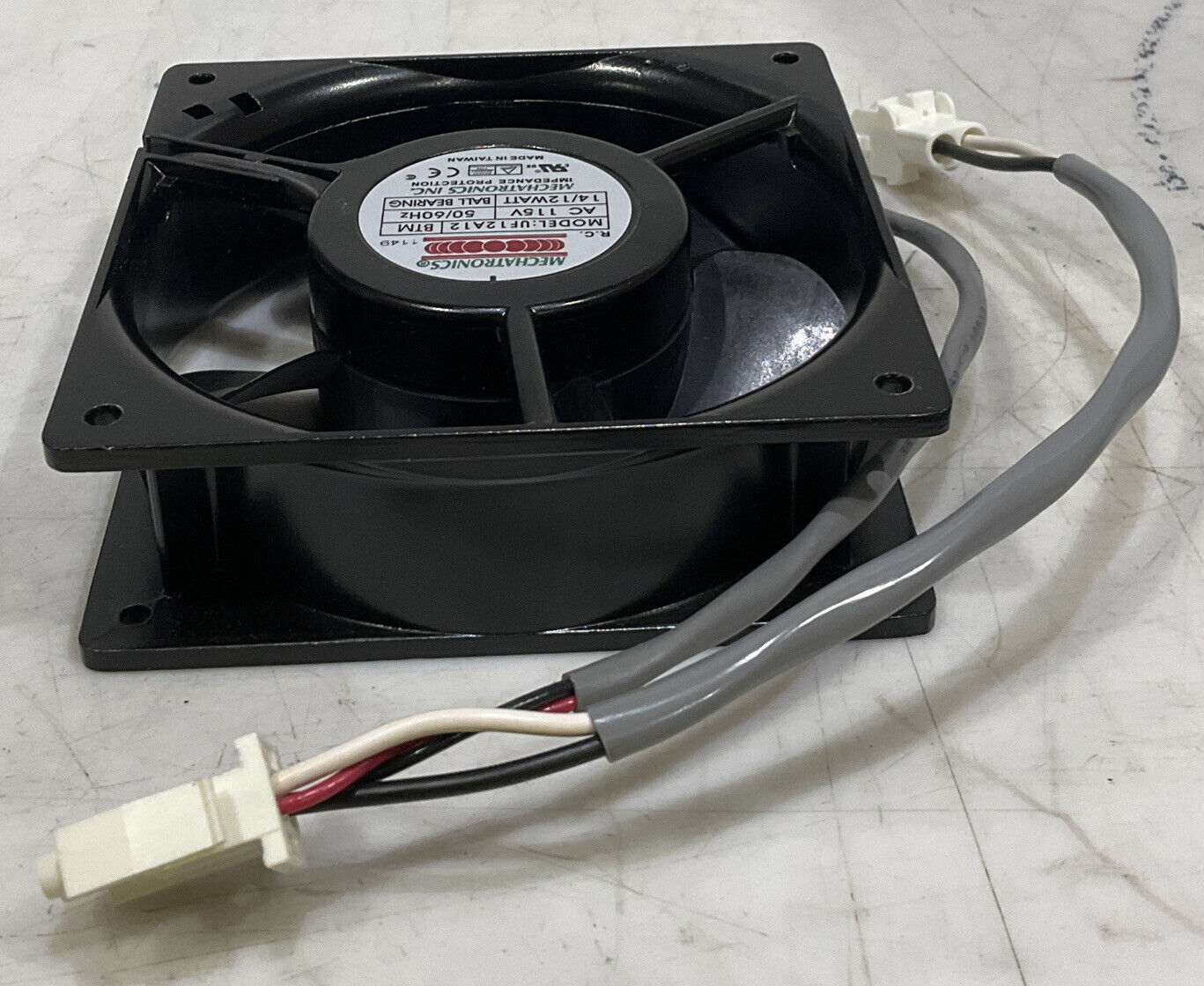 MECHATRONICS UF12A12 115V 50/60HZ 12WATT ALUMINUM FRAME COOLING FAN U3S
