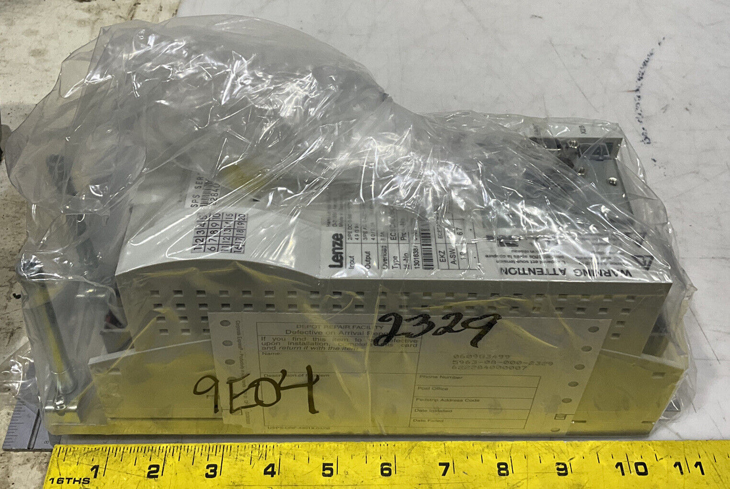 LENZE ECSCA008C4B 0-600HZ SERVO POWER SUPPLY U3S