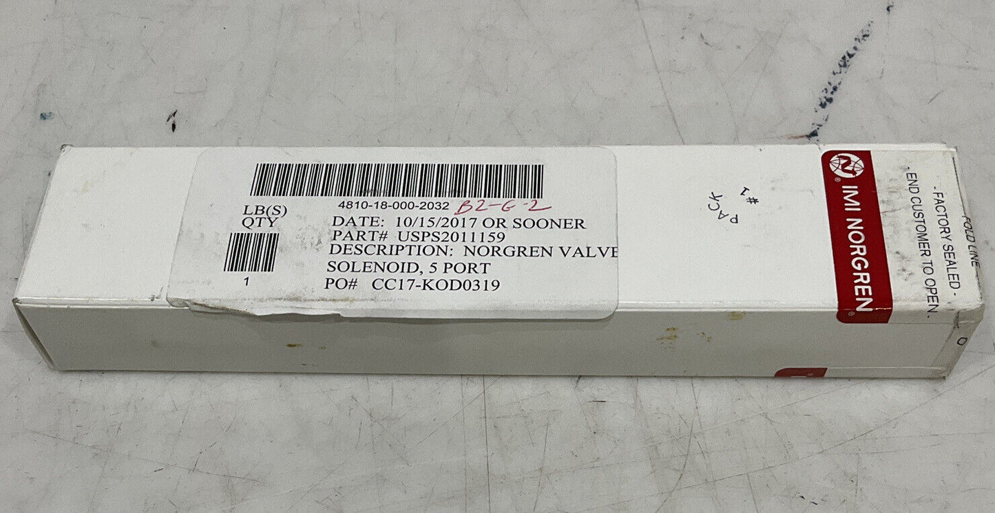 NORGREN V61R511A-A213JA 5 PORT SOLENOID VALVE U3S