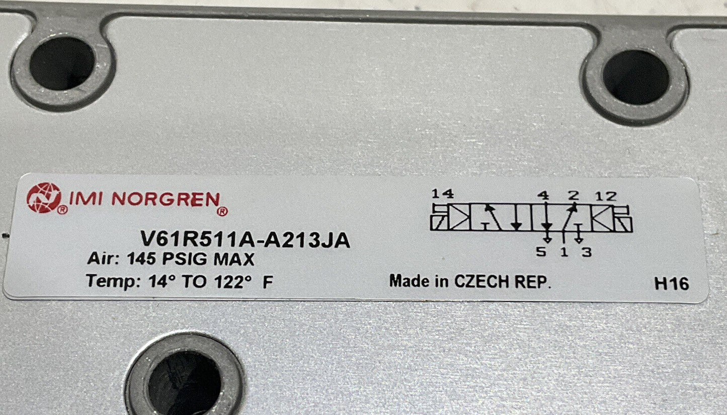 NORGREN V61R511A-A213JA SOLENOID VALVE U3S
