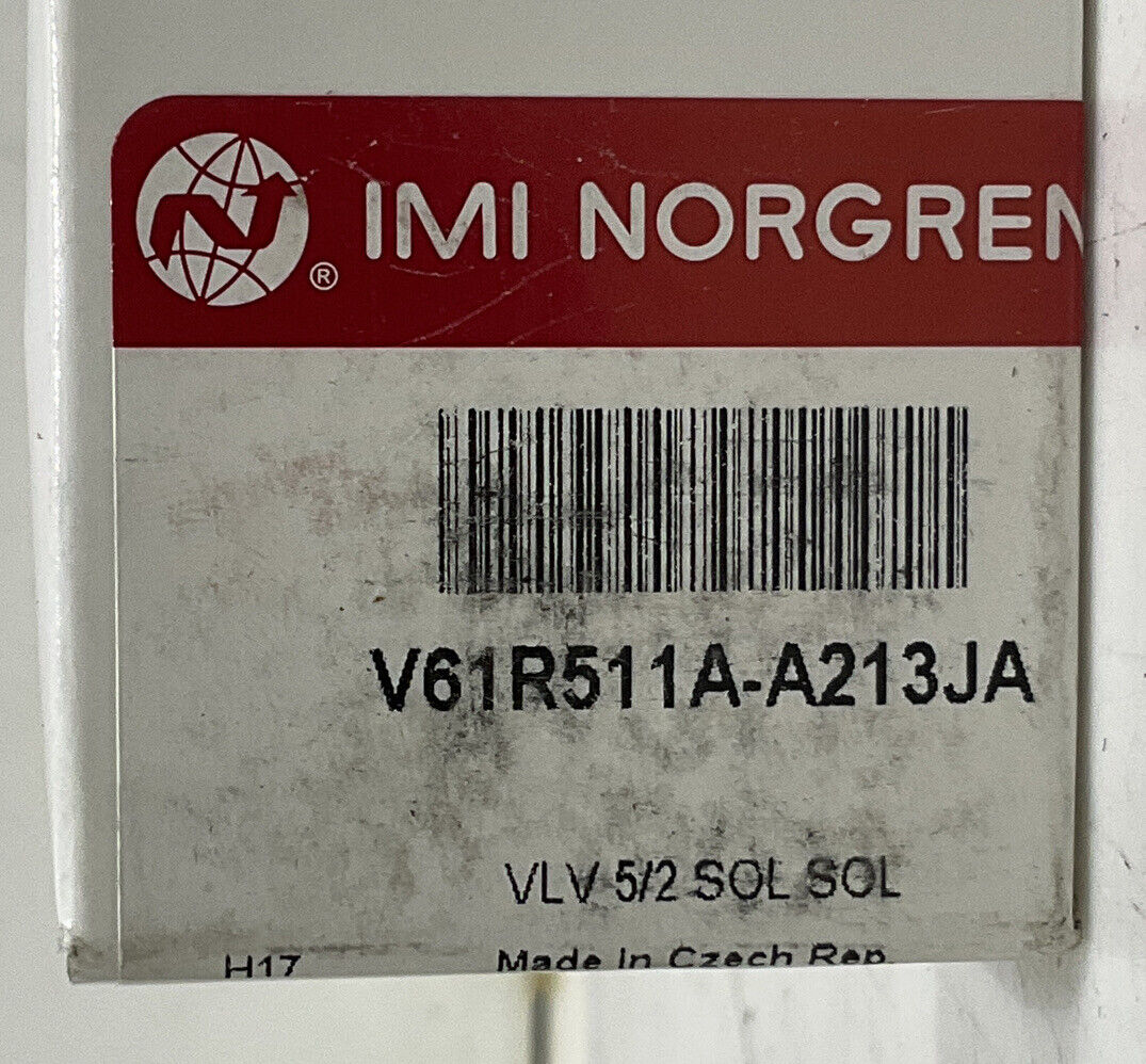NORGREN V61R511A-A213JA 5 PORT SOLENOID VALVE U3S